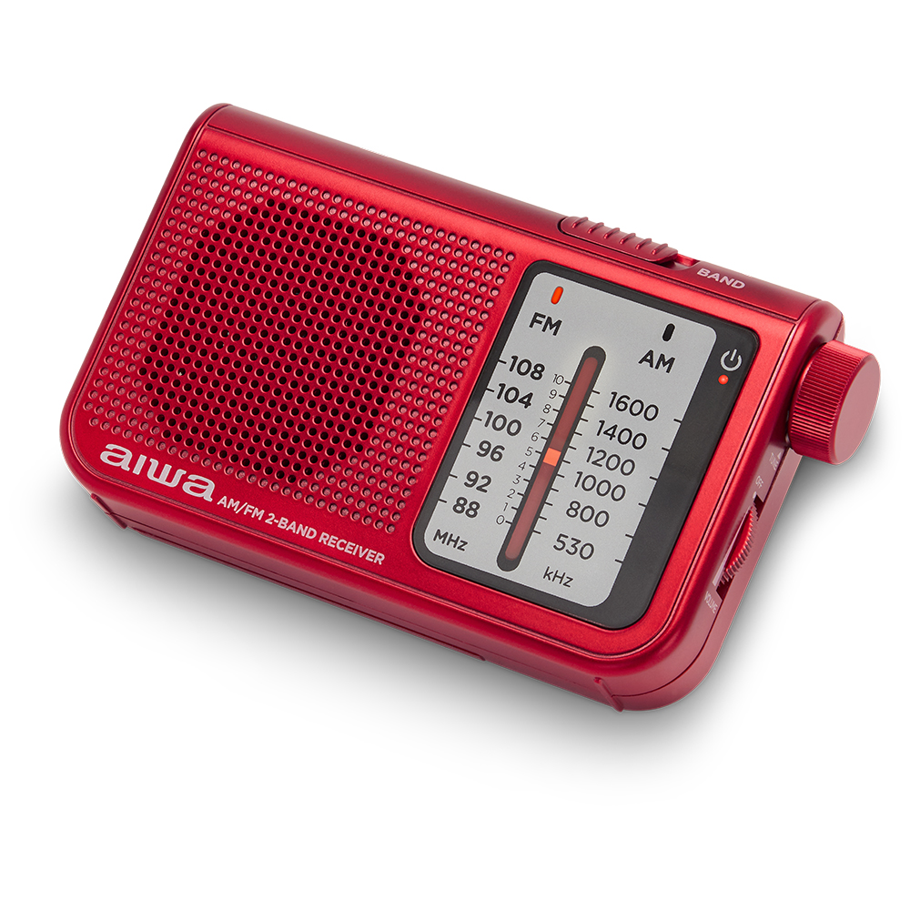Aiwa RS-55/BK Radio tascabile, con audio alta definizione, doppio Tuner analogico AM/FM