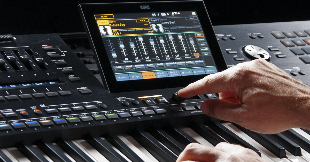 KORG Pa5X-88 l'esclusivo Dual Player XDS esegue e mixa qualsiasi tipo di file musicale compatibile: Styles-MIDI-Kar-Mp3