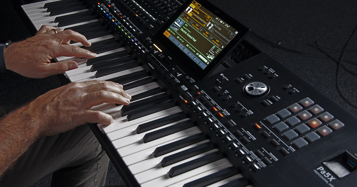 KORG Pa5X-76 tastiera semipesata con aftertouch con un grande controllo dinamico espressivo sul suono