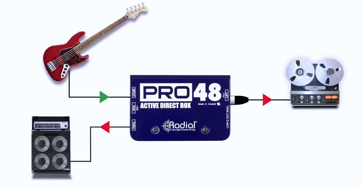 Pro48 cattura il suono dei bassi sia attivi che passivi senza distorsioni o aggiunta di artefatti