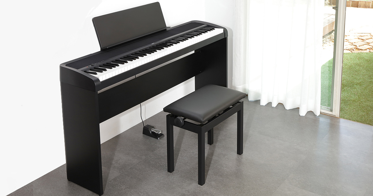 Supporto dedicato (opzionale) per pianoforti digitali KORG: B2-BK colore nero e XE-20