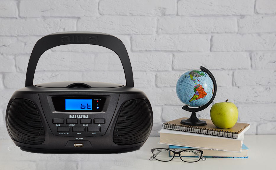 BBTU-300BKMKII Player multifunzione con riproduzione di CD/CD-R/CDR/RW/MP3, CD con caricamento dall'alto, streaming da porta USB di file Mp3, Tuner Radio AM/FM, 2,5 W d'uscita Stereo