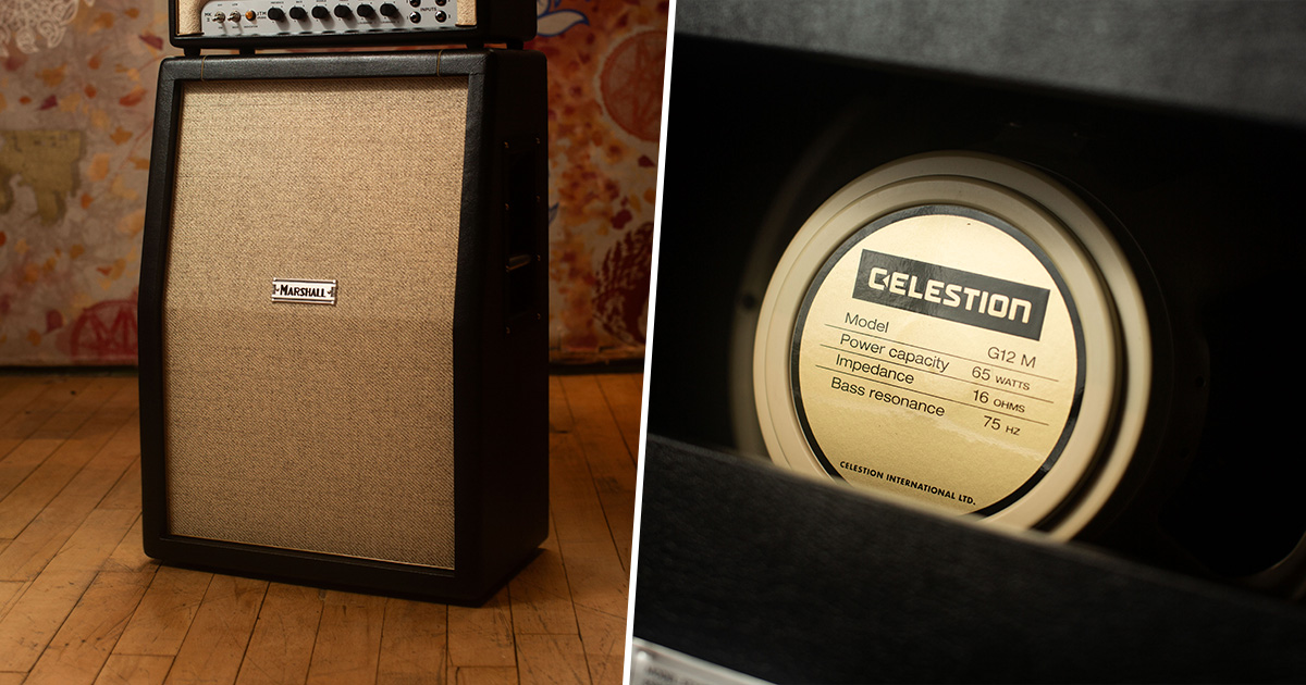 La ST212 permette di avere l'iconico stack Marshall mantenendo un assetto leggero e facile da trasportare. Grazie alla disposizione dei coni in verticale, questo cabinet si abbina perfettamente alla ST20H. Al suo interno, i due Celestion G12M-65 da 12 pollici e 65W riproducono quella pasta vintage che ha fatto la storia del rock.