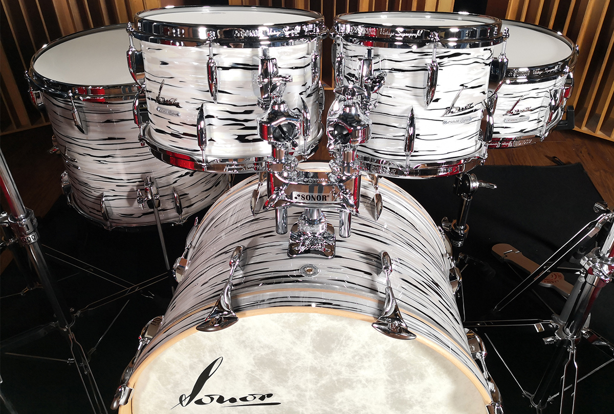 SONOR VINTAGE SERIES LIMITED EDITION PER L’ITALIA IN FINITURA WHITE OYSTER