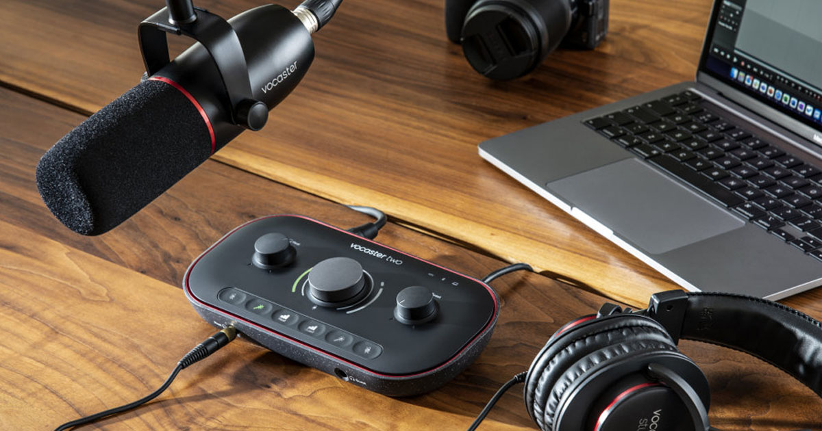 Focusrite Vocaster: le interfacce USB per il Podcasting compatibili con PC, Mac e iPad OS