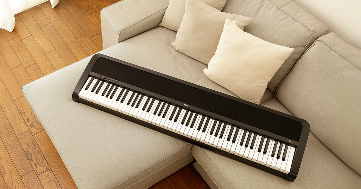 KORG B2-N è un pianoforte digitale portatile dal design sottile e leggero, dotato di tastiera 88 tasti NT (Natural Touch) senza pesatura, regolabile con 3 curve dinamiche, generazione sonora di qualita Stereo PCM