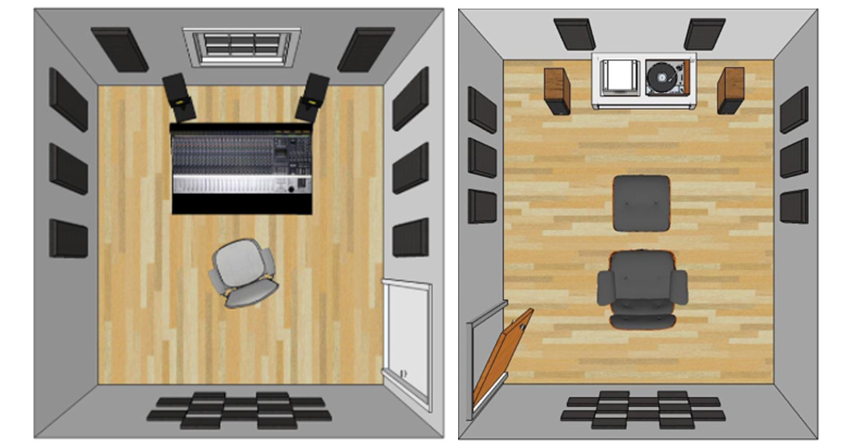 Esempi di realizzazione studio di registrazione utilizzando il kit Primacoustic London 10