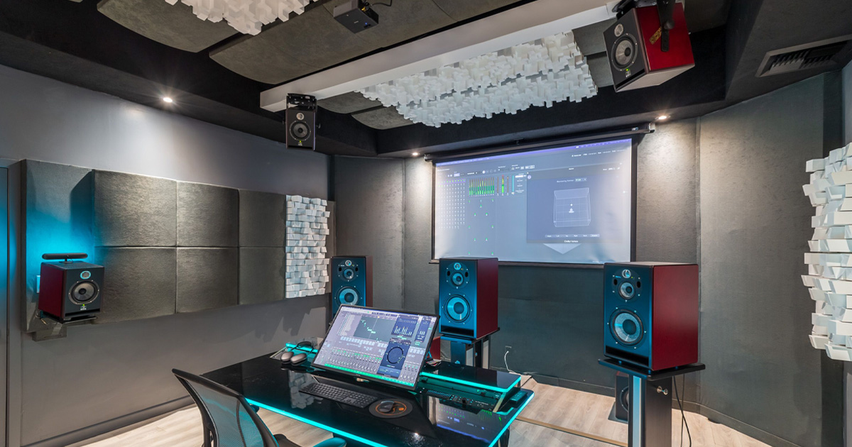 La Sala D dello Studio DMI di Las Vega è dedicata all’audio immersivo, al Dolby Atmos con Focal Professional.
