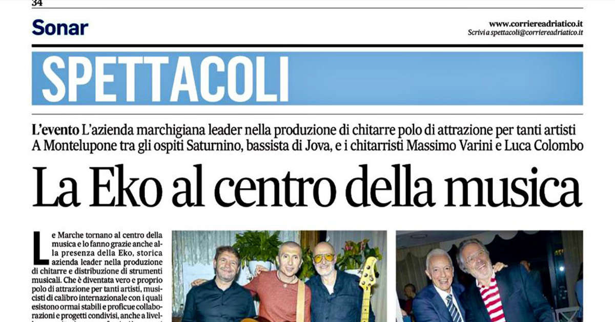 Il Corriere Adriatico racconta l'esperienza della Algam Convention 2023 tenutasi presso la Algam EKO di Montelupone