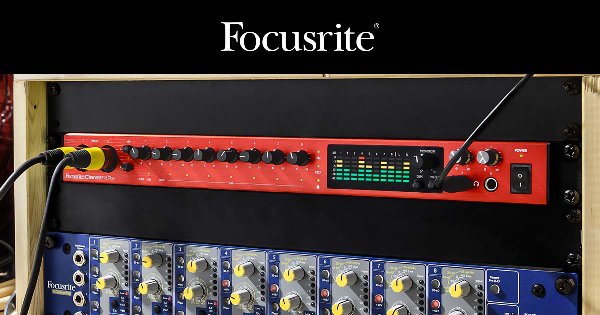 Focusrite è un'azienda Inglese che produce e vende interfacce audio, preamplificatori, convertitori e processori di segnale hardware per lo studio di registrazione professionale e l'home recording