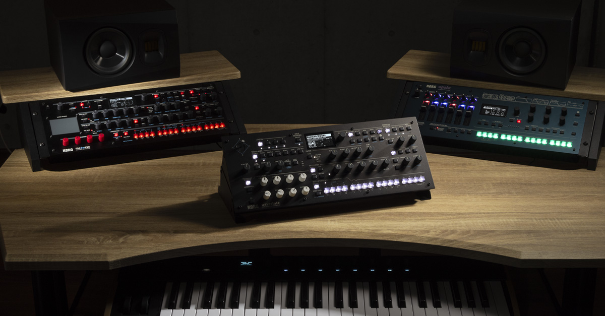 Korg presenta al NAMM SHOW 2024 le versioni desktop installabili a rack dei synth opsix, modwave e wavestate 