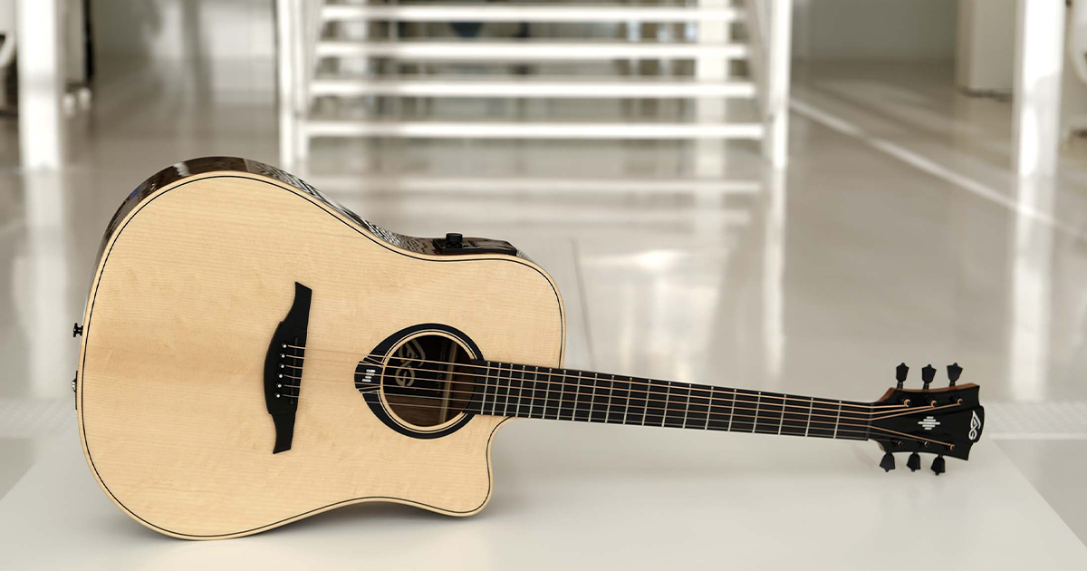 Le chitarre della serie HyVibe 30 si distinguono per dei legni con figurazioni eleganti, enfatizzate ulteriormente dalla finitura lucida.