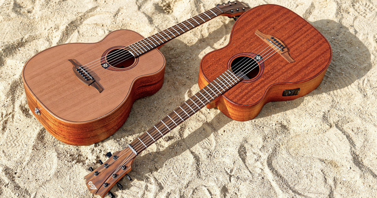 Le Travel Guitars offrono il suono di un'acustica di dimensioni standard in un corpo facile da trasportare adatto per il viaggio