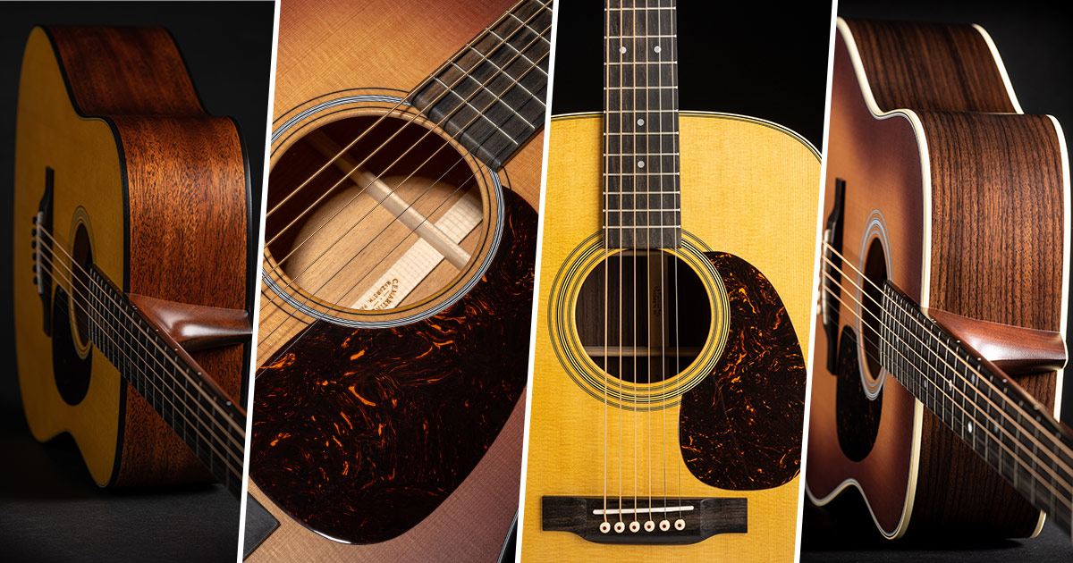 Scopri i modelli di chitarre acustiche in finitura satin della serie Standard di Martin & Co.