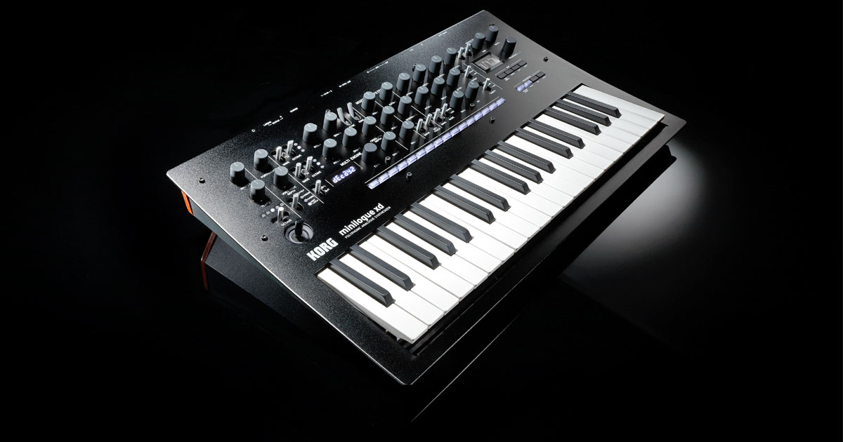 KORG minilogue xd possiede un design moderno ed accattivante ed è realizzato con materiali durevoli e di qualità