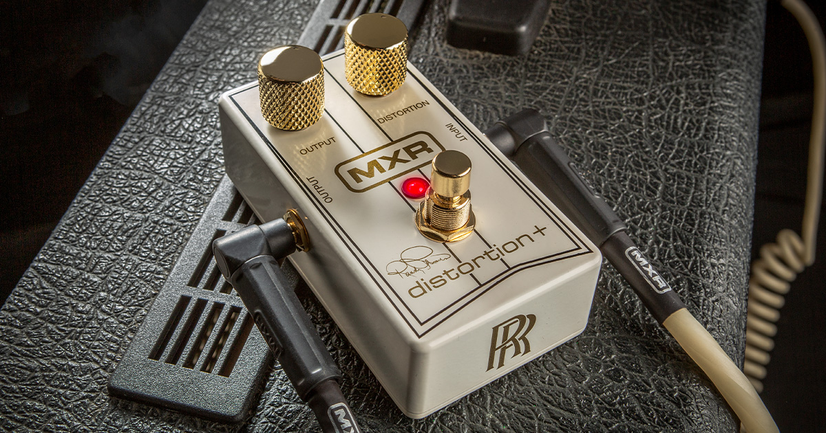 Il Randy Rhoads Concorde Distortion+ è una versione del Distortion+ vintage personale di Randy, studiato dopo 42 anni per la prima volta dal team di progettazione di MXR.