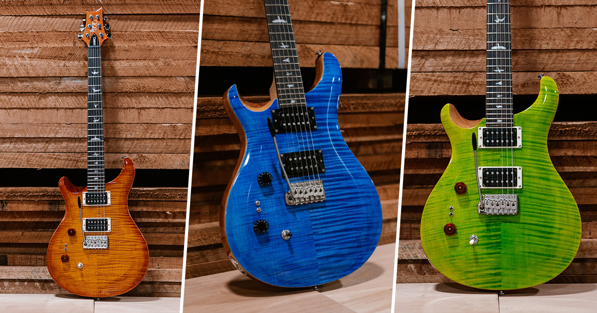 La Custom 24 è il cavallo di battaglia di PRS: in questa versione della serie SE mancina vengono offerte in tre diverse colorazioni.