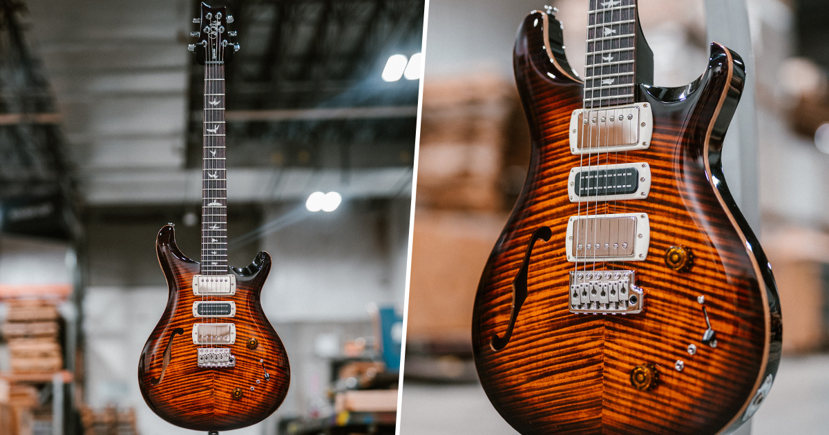 La PRS SE Special Semi-Hollow è una chitarra dal suono arioso e risonante, grazie alla buca a f. La configurazione di pickup, H-S-H, e l'elettronica moderna, permettono di ottenere fino a 12 sonorità different.