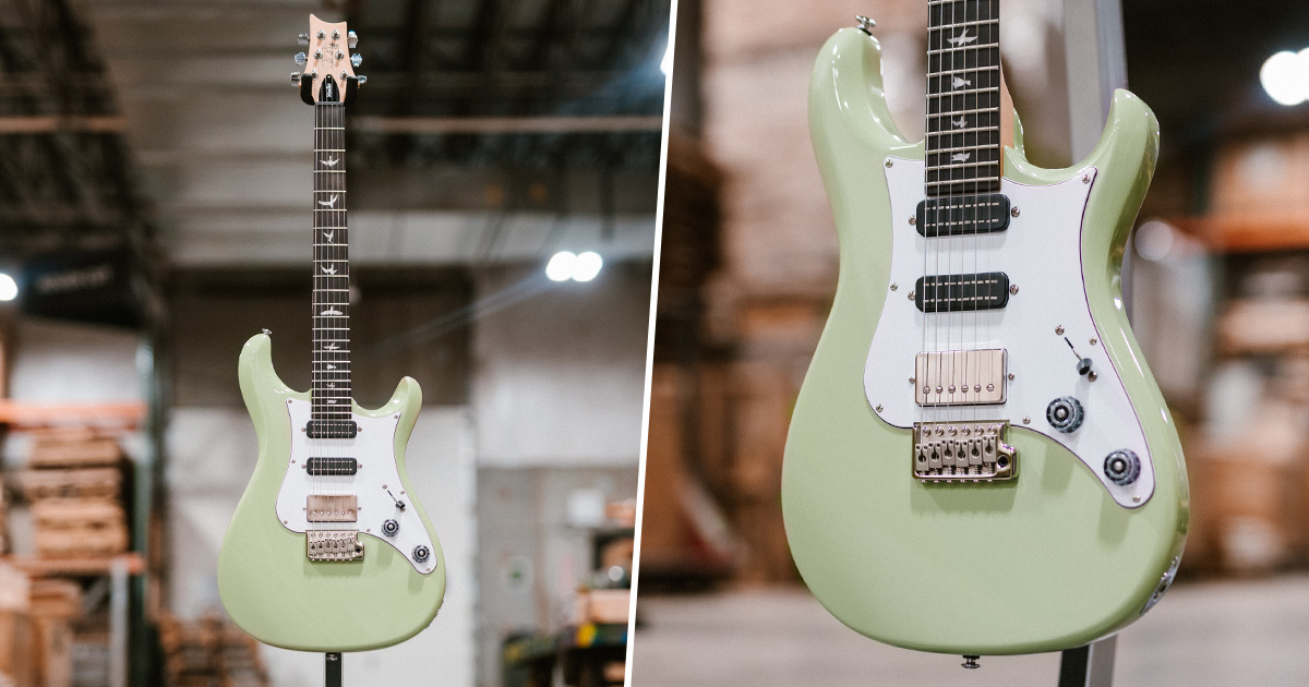 La PRS SE Studio Standard ha un'estetica classica con battipenna e un corpo in Mogano, ma offre versatilità sonora grazie alla configurazione H-S-S, con un humbucker e due single coil.