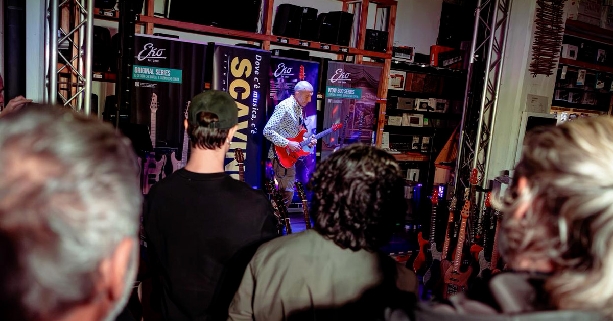 Guarda le foto della tappa presso Scavino dell'Excellence Experience tour 2025 di Eko Guitars Guarda le foto della tappa presso Scavino dell'Excellence Experience tour 2025 di Eko Guitars