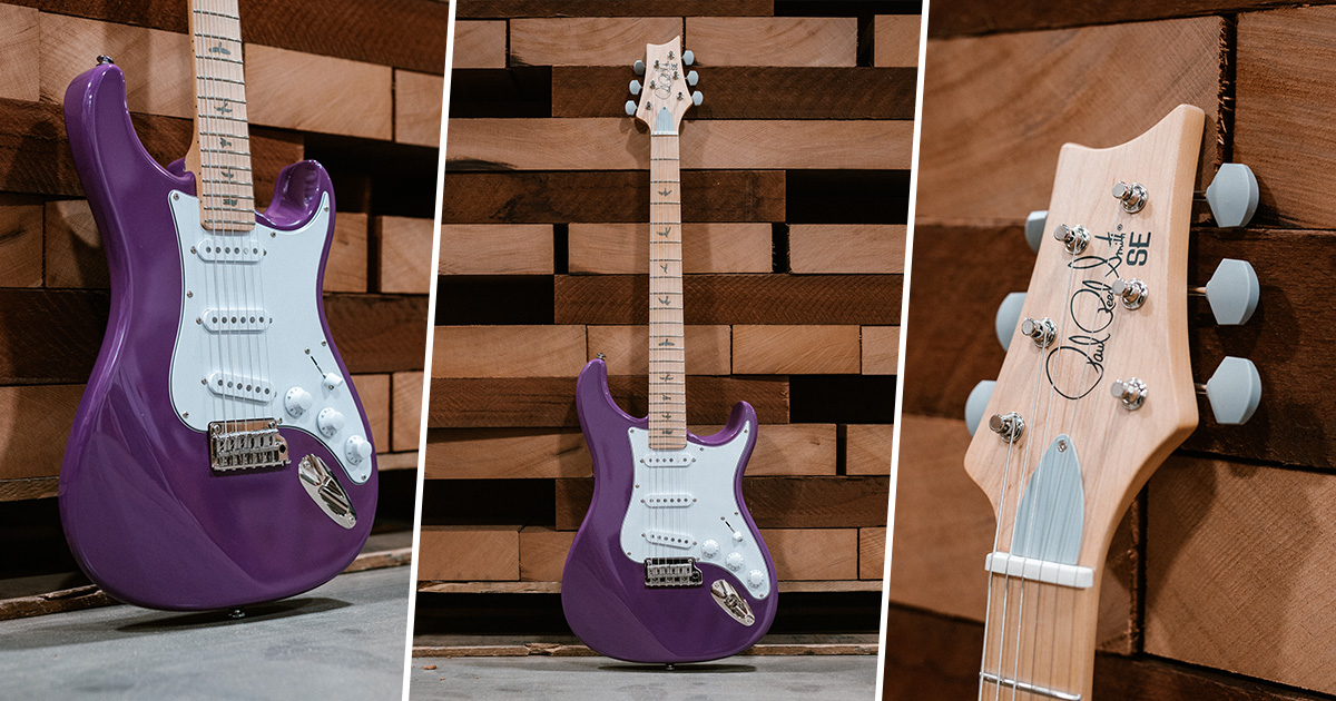 PRS introduce la tastera in Acero anche per le Silver Sky della famiglia SE, in tre nuove colorazioni: Summit Purple, Nylon Blue e Overland Gray.