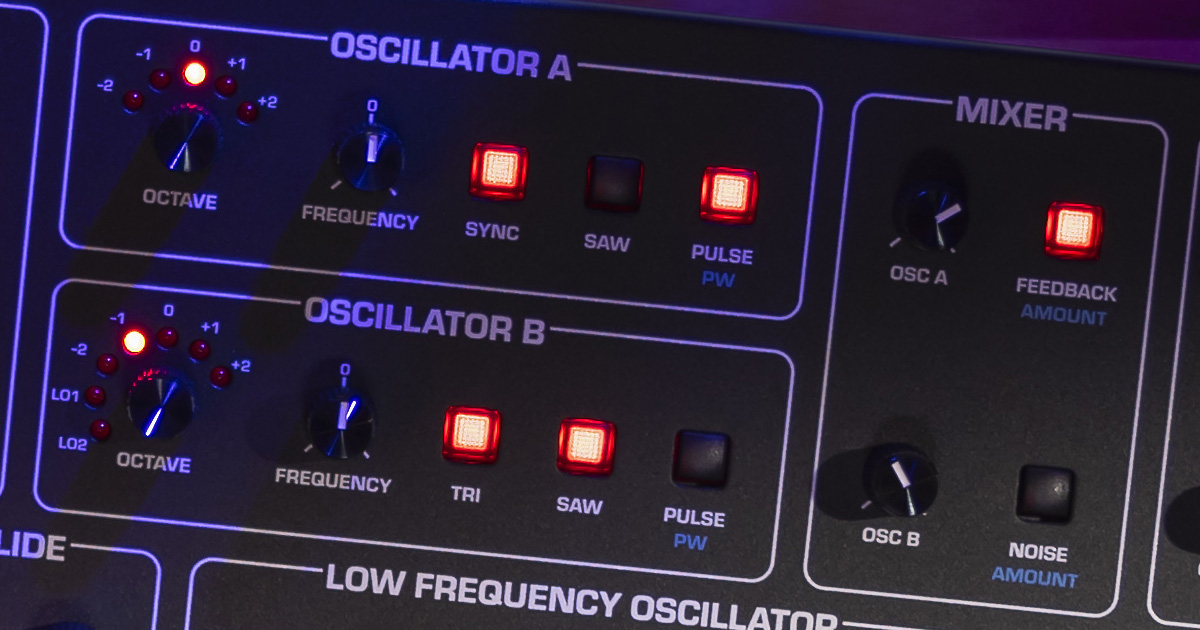 I due oscillatori per voce del Sequential Fourm