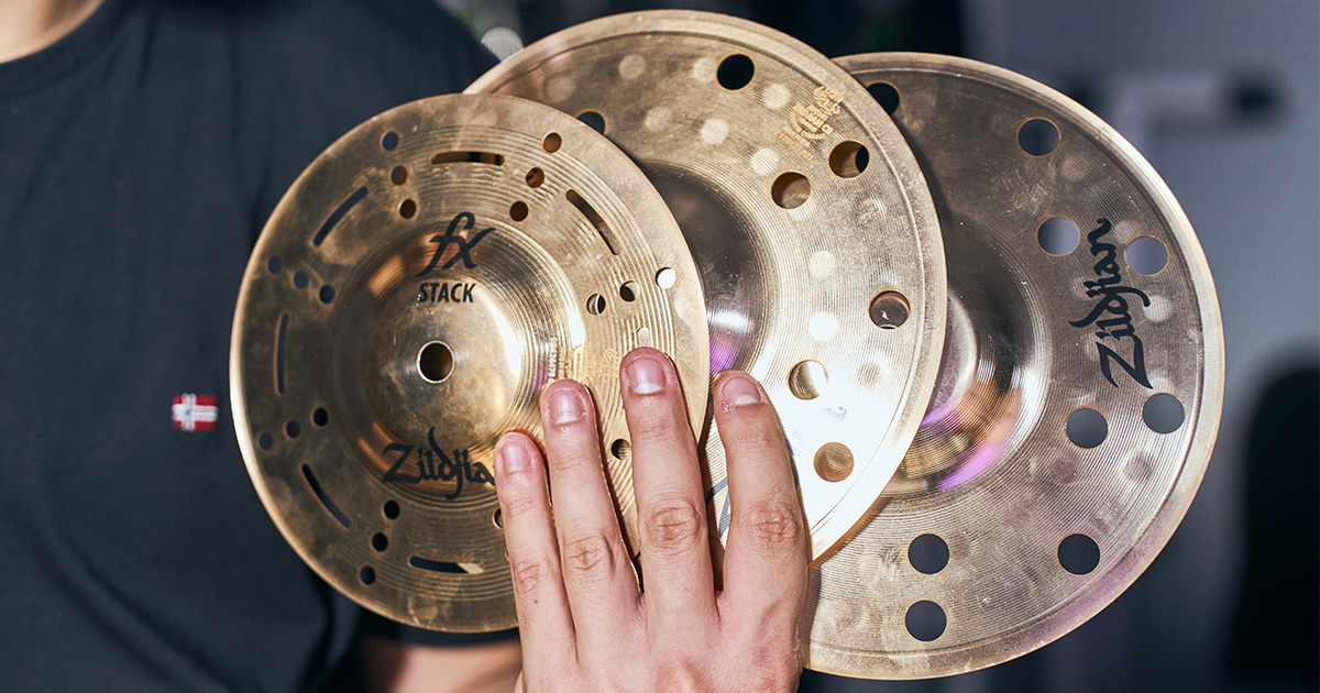 Gli Zildjian FX sono composti da due piatti splash FX più grandi e uno più piccolo.