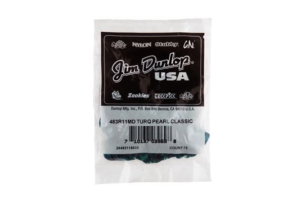 Dunlop - 483R#11 Turquoise Perloid - Medium