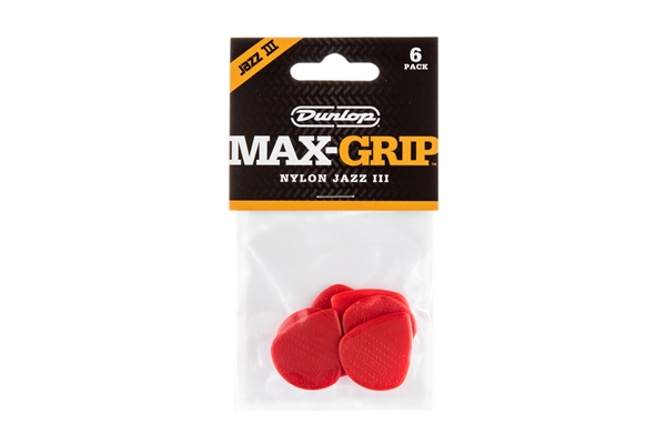 Dunlop - 471P3N Max-Grip Jazz III Red Nylon