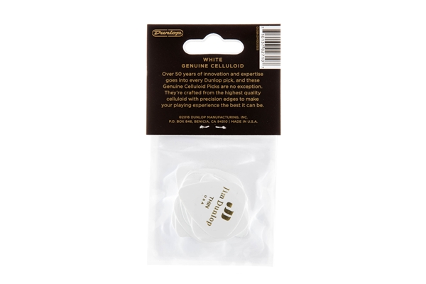 Dunlop - 483P#01 White Classic - Thin