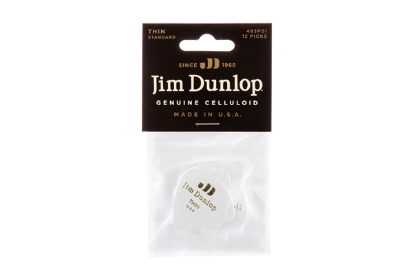 Dunlop - 483P#01 White Classic - Thin
