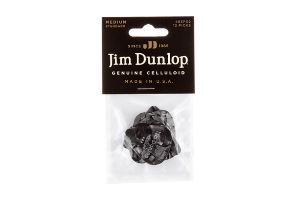 Dunlop - 483P#02 Black Perloid - Medium