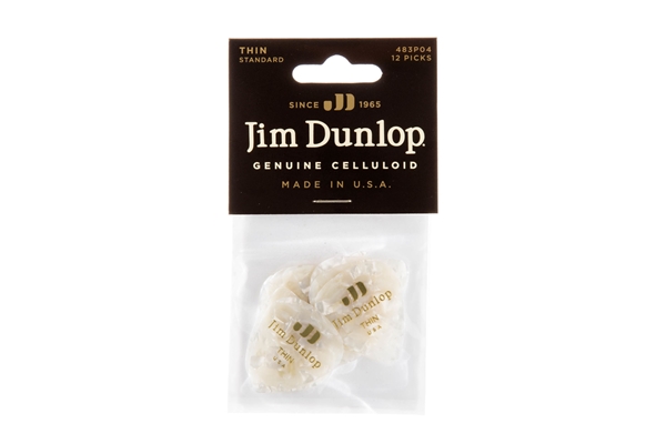 Dunlop - 483P#04 White Perloid - Thin