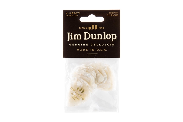 Dunlop - 483P#04 White Perloid - Extra Heavy