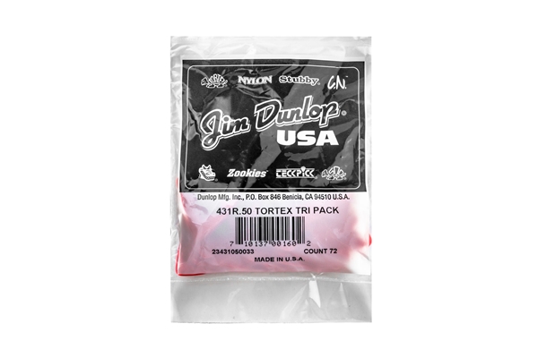 Dunlop - 431R Tortex Triangle Red .50