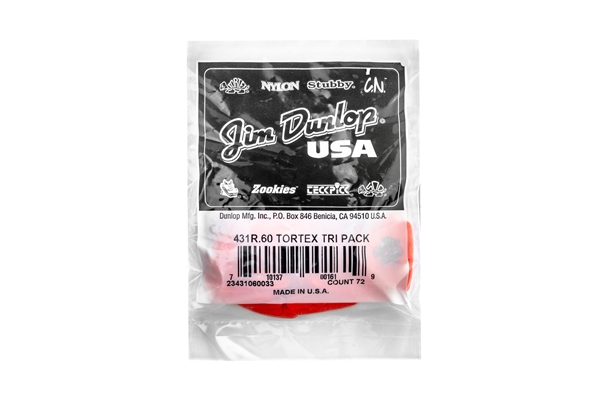 Dunlop - 431R Tortex Trianlge Orange .60