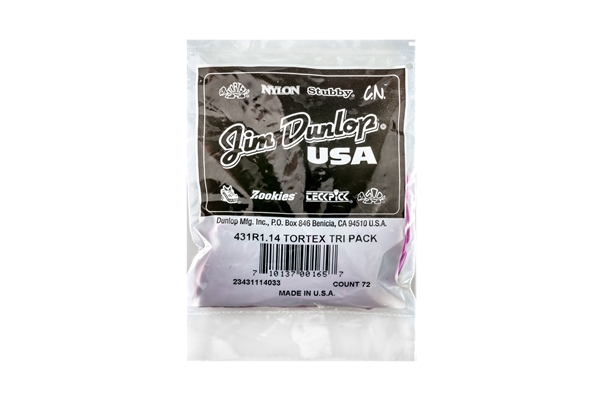 Dunlop - 431R Tortex Triangle Purple 1.14