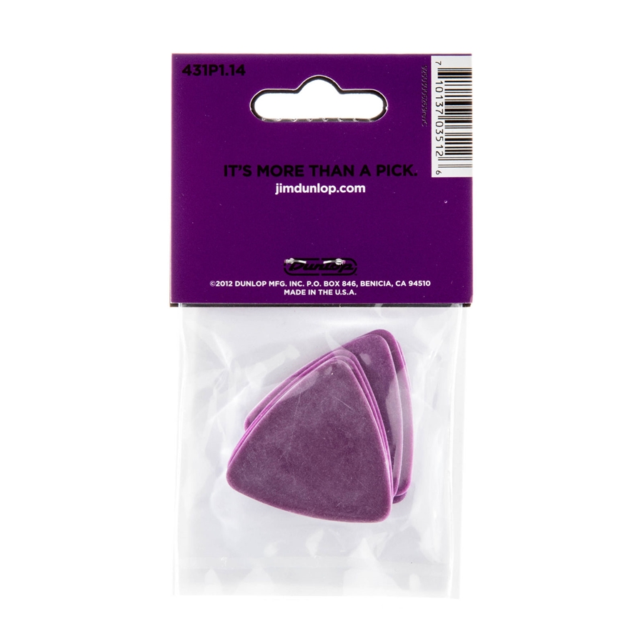 Dunlop 431P Tortex Triangle Purple 1.14