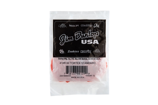 Dunlop - 418R Tortex Standard Orange .60