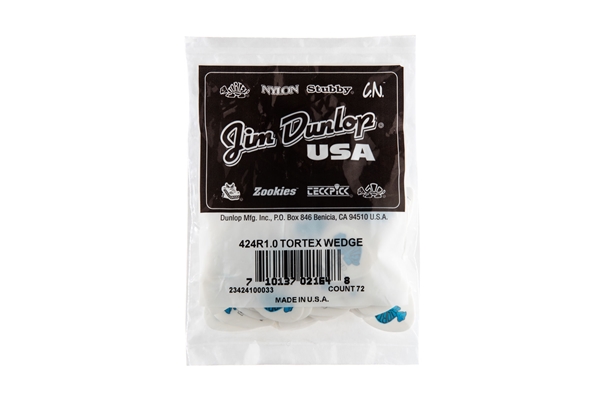 Dunlop - 424R Tortex Wedge Blue 1.0