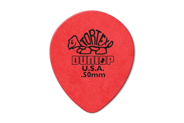 Dunlop 413R Tortex Tear Drop Red .50