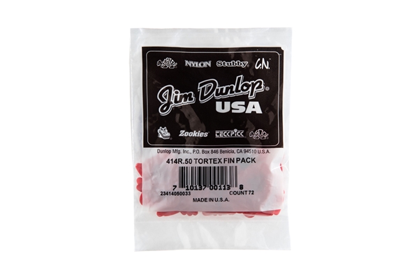 Dunlop - 414R Tortex Fin Red .50
