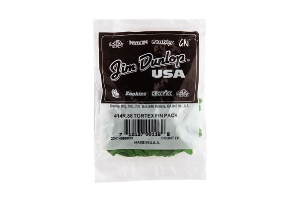 Dunlop - 414R Tortex Fin Green .88
