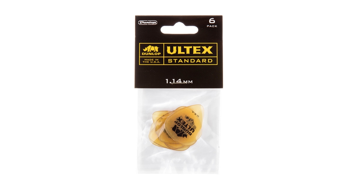 Dunlop 421P1.14 Ultex Standard 1.14mm Player's Pack/6