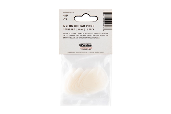 Dunlop - 44P.46 Nylon Standard Cream .46mm