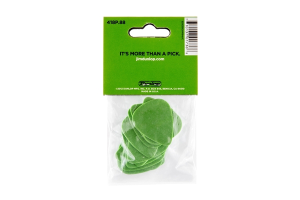 Dunlop - 418P Tortex Standard Green .88