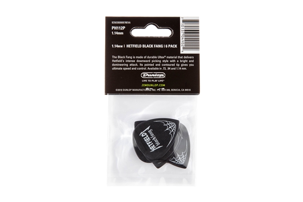 Dunlop - PH112P1.14 Ultex Black Fang 1.14mm