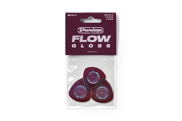 Dunlop - 550P200 Flow Gloss 2.0mm 3/Player