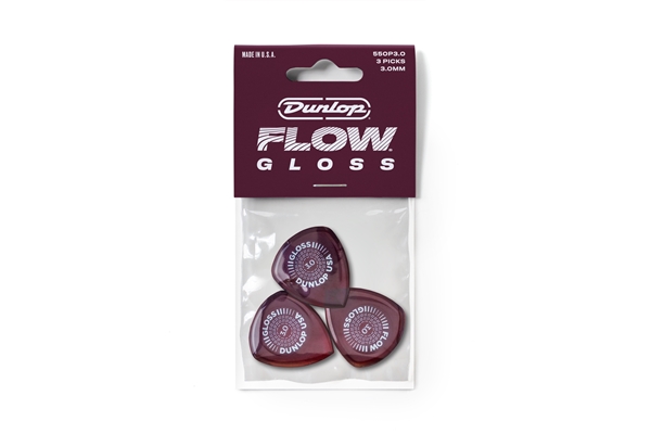 Dunlop - 550P300 Flow Gloss 3.0mm 3/Player