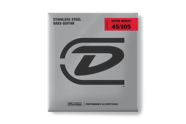 Dunlop - DBSBS45105 Super Bright Stainless Steel, Medium Set/4